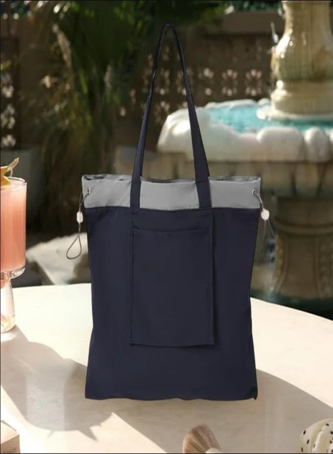 Voroly Tote Bag for Women Casual Handbag Shoulder Bag Purses and Folding Drawstring Bag Organizer Work School Gym Travel Shopping - Image 3